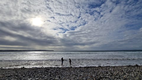 On the beach