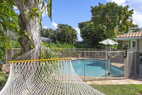 A heated pool