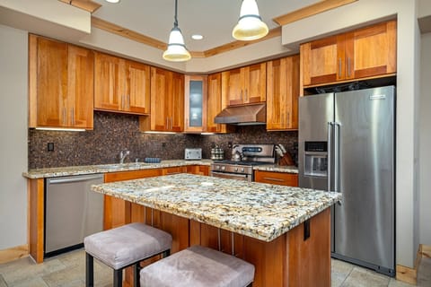 Indoors, Kitchen, Refrigerator, Kitchen Island, Furniture