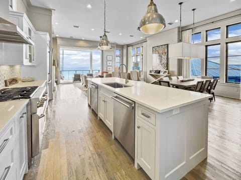 2nd floor | Spacious Living Room & Kitchen | Beautiful Ocean Views