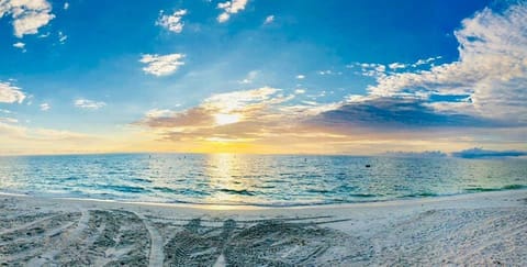 Sun loungers, beach towels