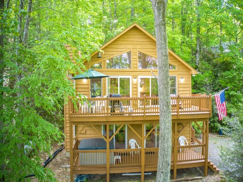 Your cabin in the woods awaits you.