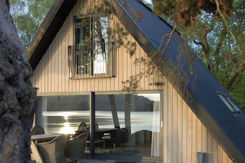 Exterior of 'Osprey' Luxury A Frame Lodge