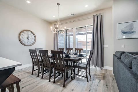 Wonderful dining area with table seating for 6 and patio access