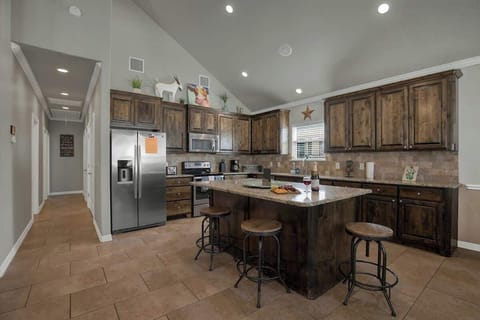 Large kitchen makes cooking a breeze.