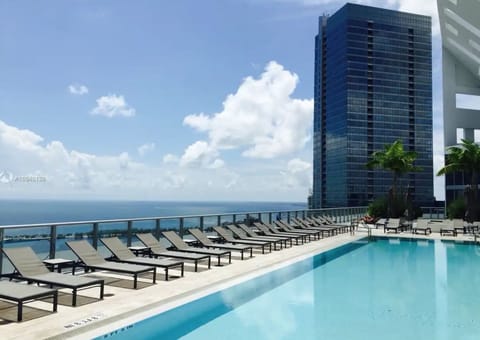 Outdoor pool, a rooftop pool