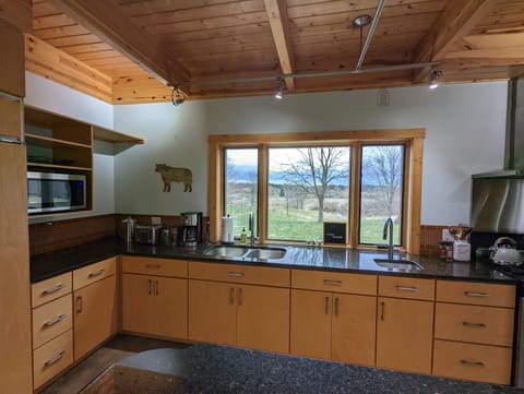 Incredible luxury kitchen with epic views to enjoy while you cook!