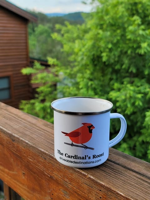Have your morning coffee out on the deck while looking at mountains and foliage
