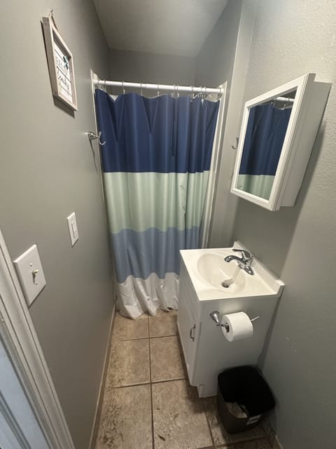 Bathroom with shower stall - no tub