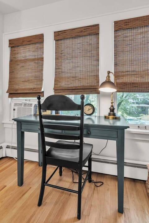 Dedicated workspace in second floor bedroom.