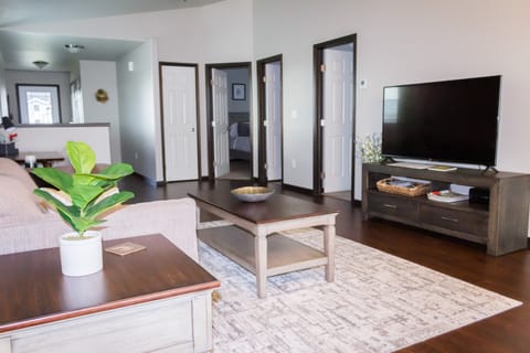 Main level living room view from dining area 