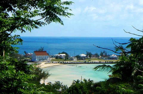 On the beach, sun loungers, beach towels