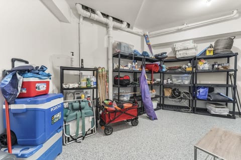 First floor utility room containing everything you need for a beach day!