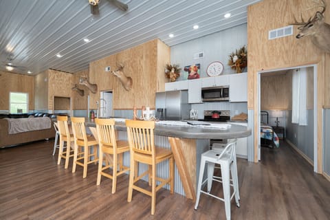 Fully equipped kitchen; ready for you to prepare all your home cooked meals.