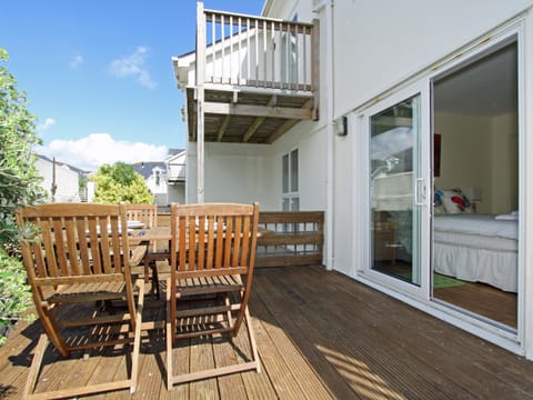 Decked outdoor dining area | Watermark - Glendorgal, Newquay