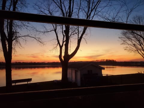 View from the 3 season room. Beautiful fall sunset.