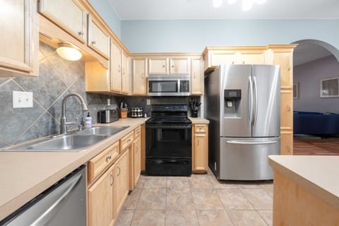 Fully stocked kitchen