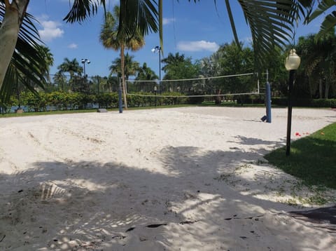 Sand volleyball court