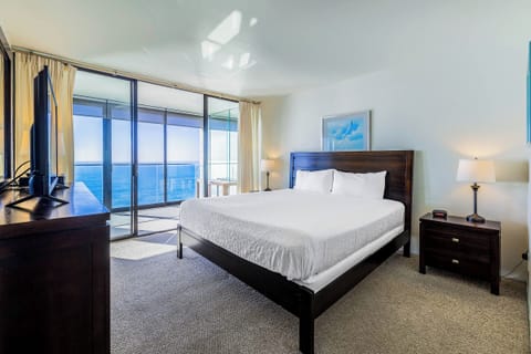 Primary Bedroom with a King Bed and a Full Ocean View
