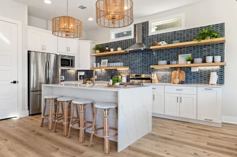 Breakfast and coffee on the island