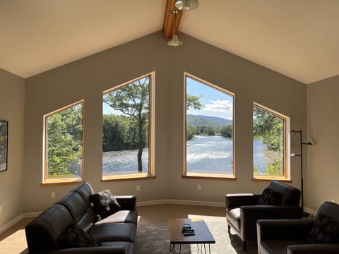 Great Room with the river view.
