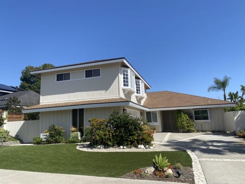 Front of house -- 3 beds/1 bathroom upstairs; 1 master, living area 1st floor