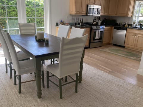 Dining area and kitchen