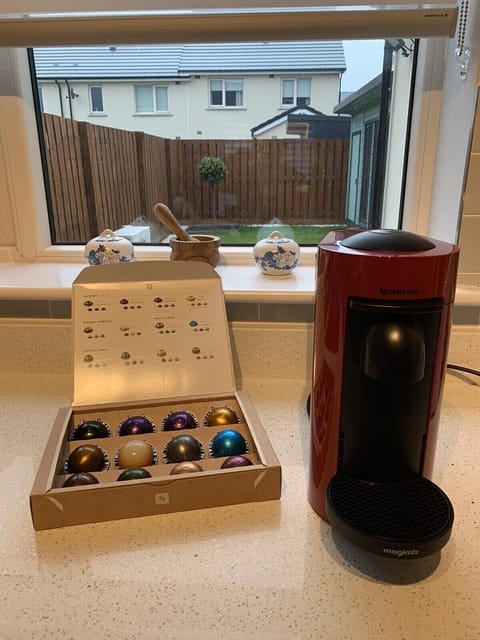 Nespresso Vertuo Plus coffee machine to your disposal.