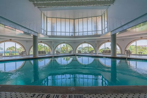 Indoor pool, a heated pool