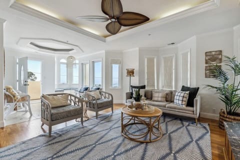 Enjoy your shows here in this living room upstairs.