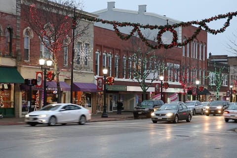 Downtown Willoughby during the Holidays! 