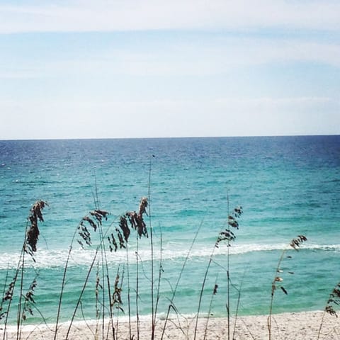 Beach nearby, sun loungers, beach towels