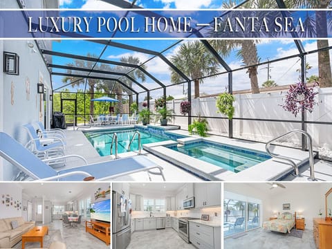 New 4 bedroom, 4.5 bathroom pool home directly across from the no-drive beach