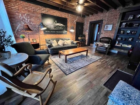 All-brick living room….newly renovated