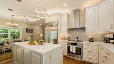 Lots of counter space and storage available...