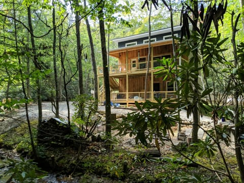 View from across the creek