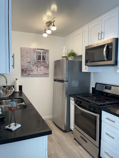 Stainless steel appliances kitchen