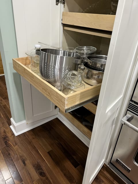 Fully stocked kitchen 