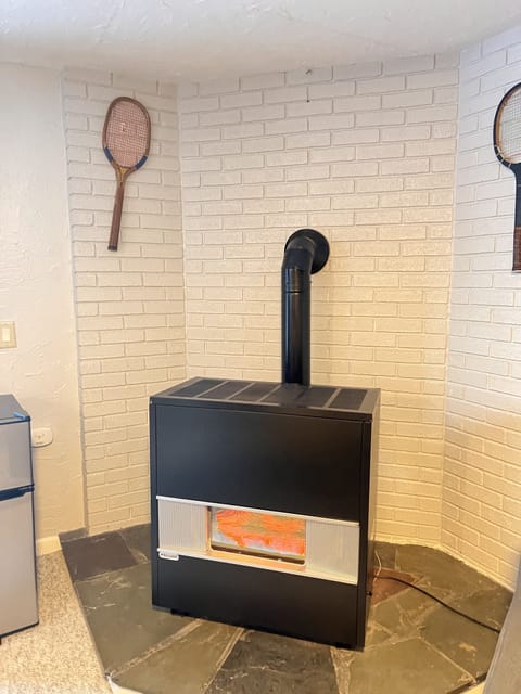 lower level gas fireplace