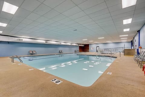 Indoor pool, a heated pool