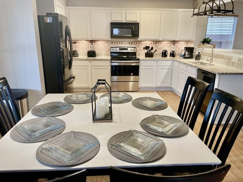 Kitchen and dining area