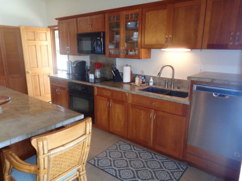 Outside access directly to the kitchen makes restocking a breeze