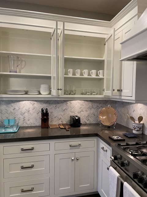 Kitchen has everything you need to cook or enjoy a meal...pot filler over stove.