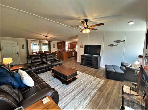 Living Room has Twin Sleeper Ottoman