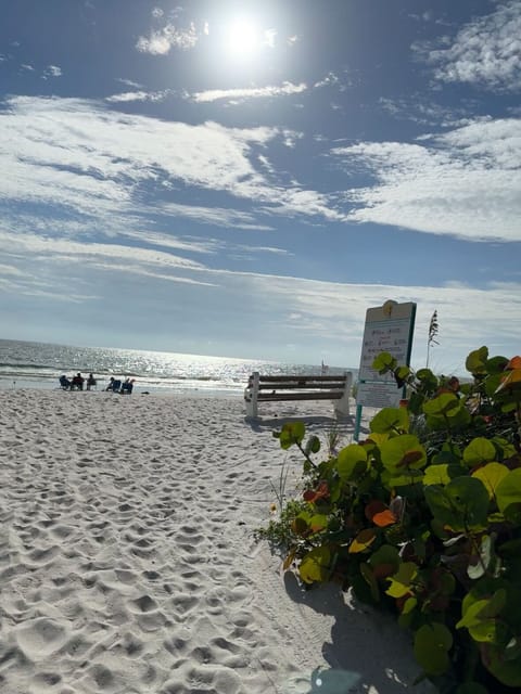 Beach nearby, sun loungers, beach towels