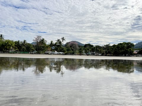 Beach nearby, sun loungers, beach towels