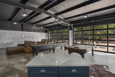 Air-conditioned entertainment barn