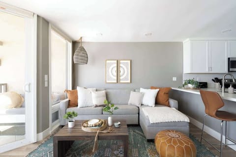 Relax on the plush chaise lounge while you watch the waves roll in