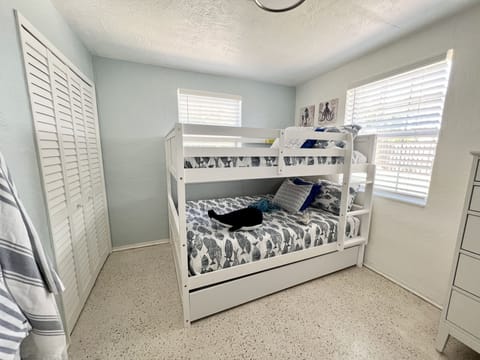 2 bedrooms, iron/ironing board, travel crib, free WiFi