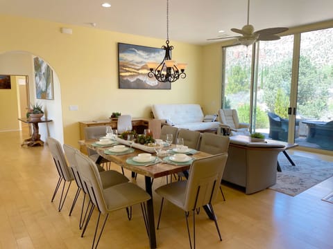 Dining room and living room 